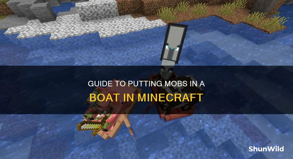 how to put mob in boat mc