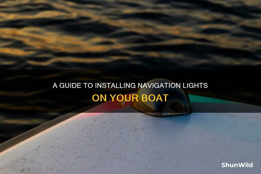 how to put navigation lights on a boat