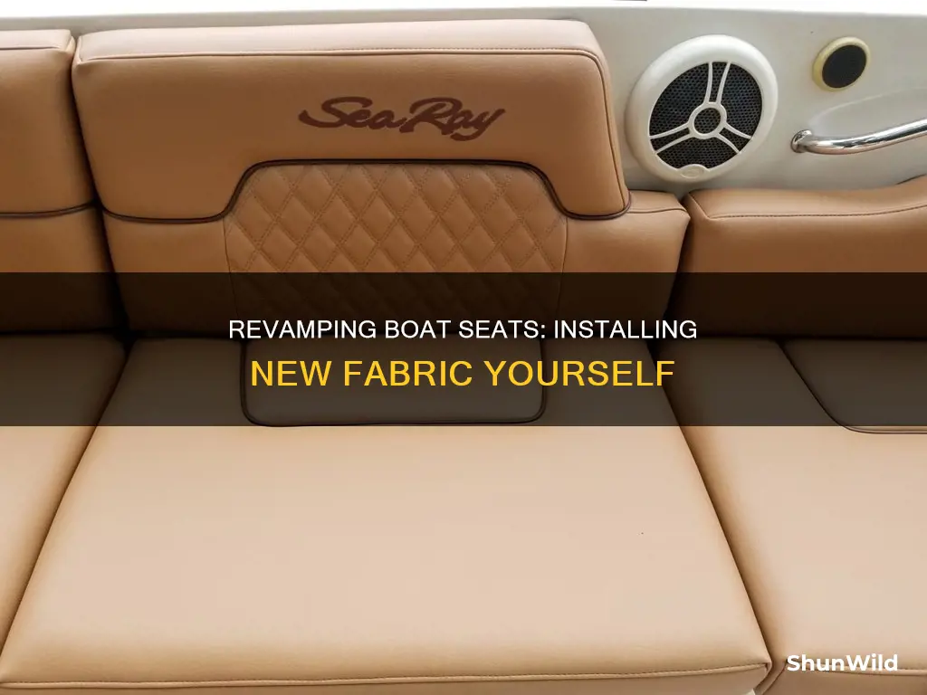 how to put new fabric on boat seats