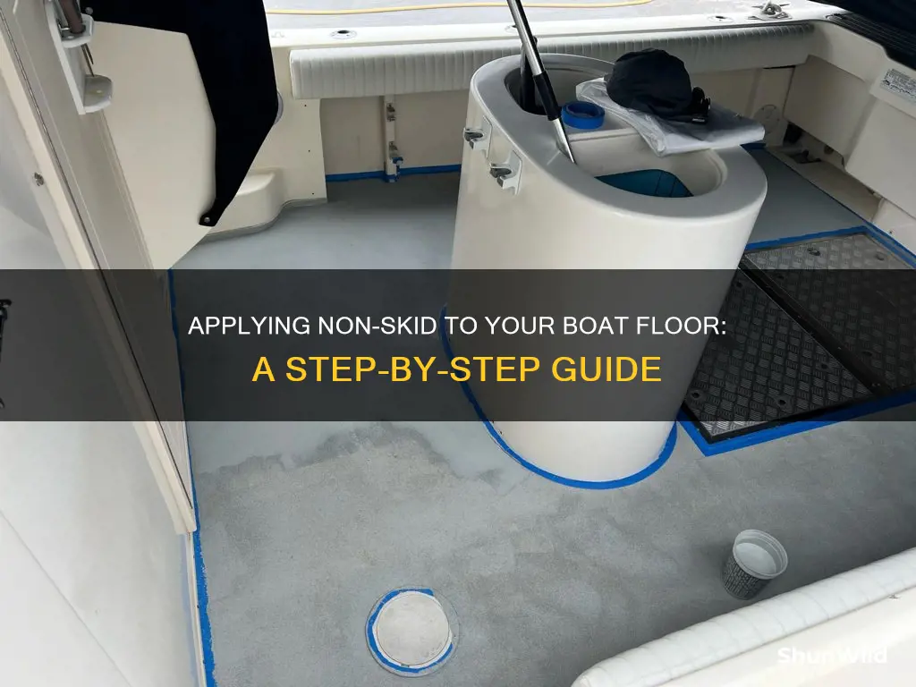 how to put non skid on boat floor