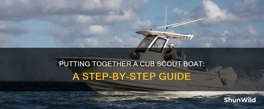 how to put on a cub scout boat