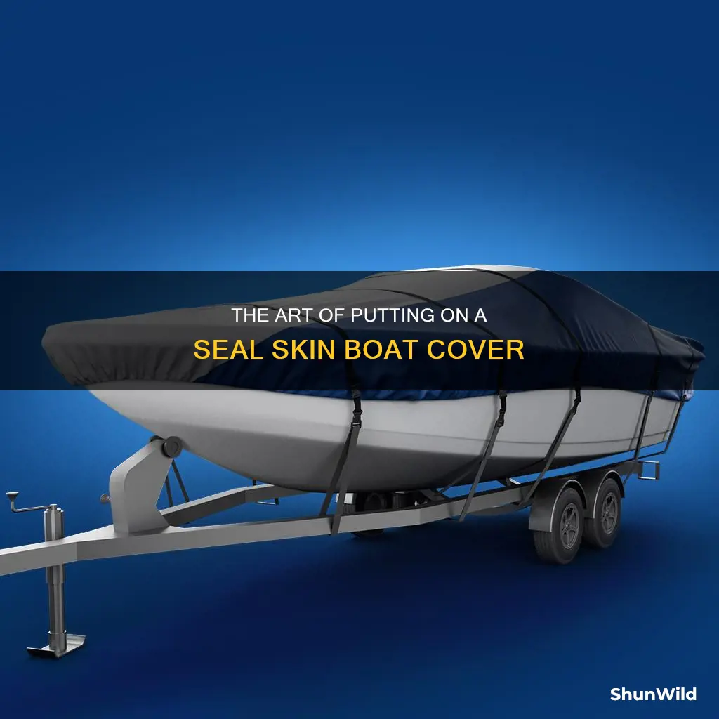 how to put on a seal skin boat cover