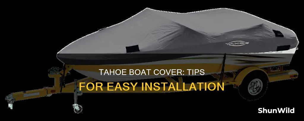 how to put on a tahoe boat cover