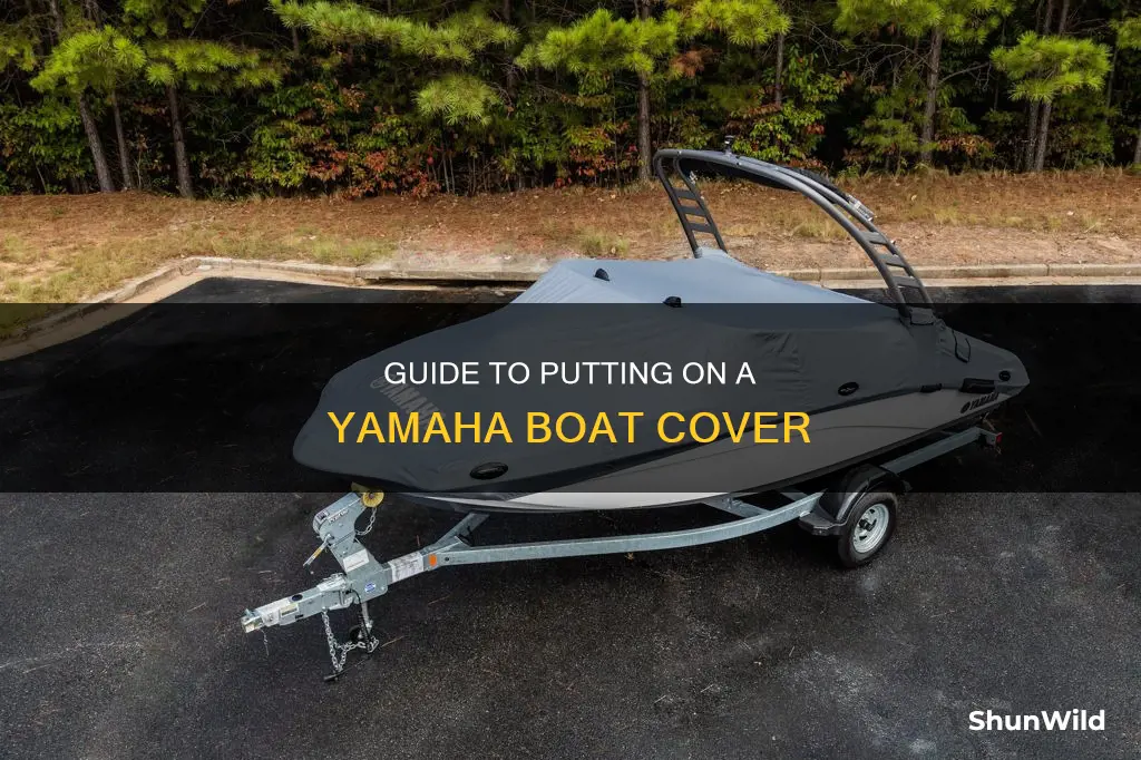 how to put on a yamaha boat cover