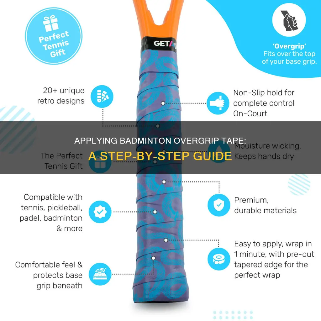 how to put on badminton overgrip tape