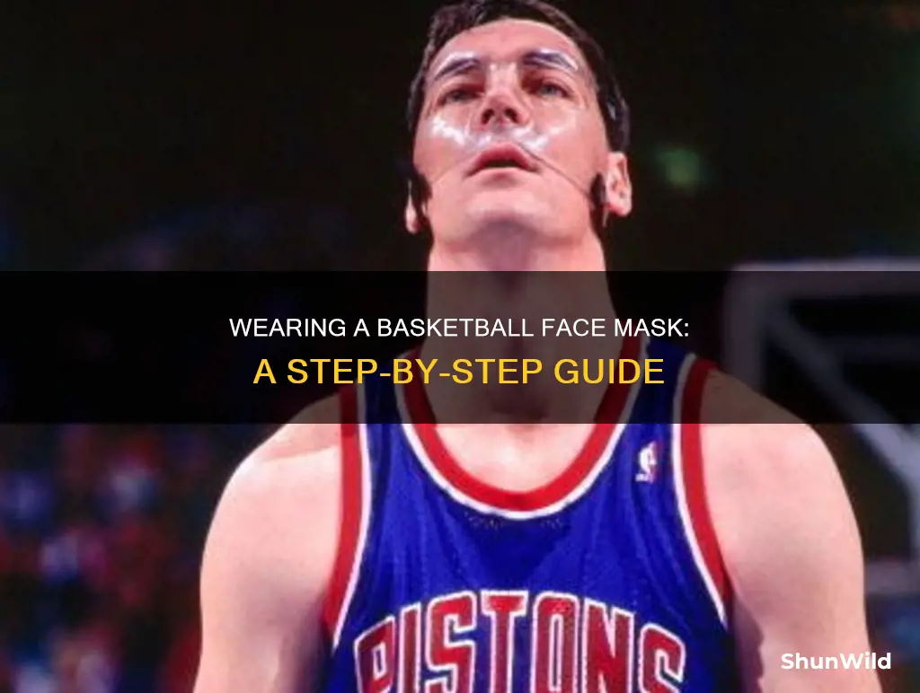 how to put on basketball face mask