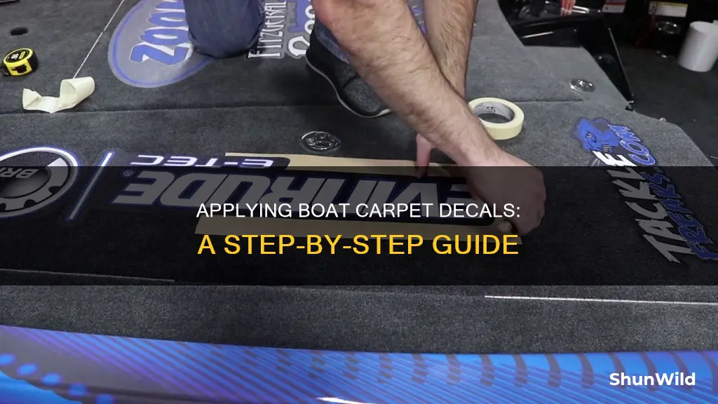 how to put on boat carpet decals