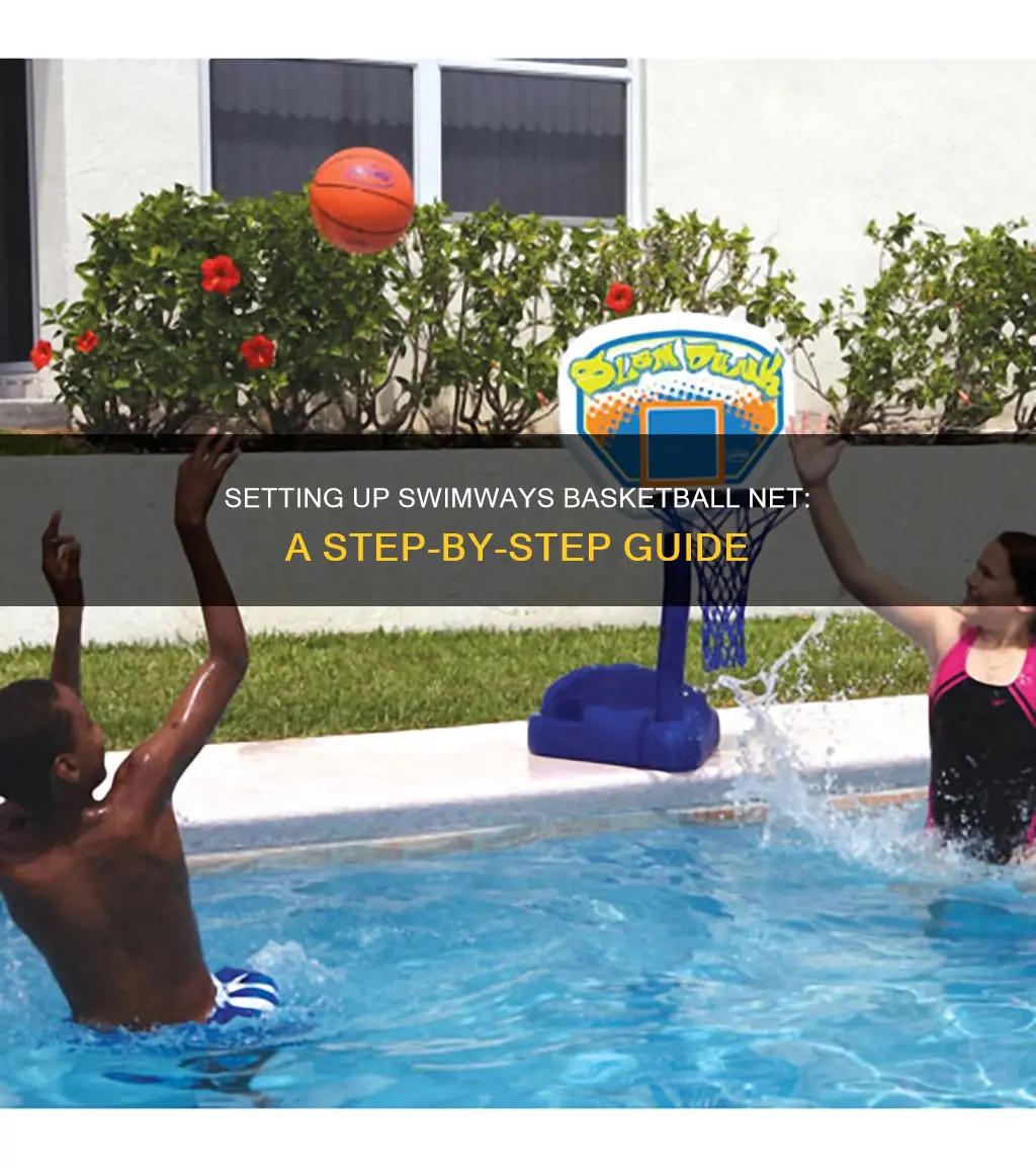 how to put on swimways basketball net