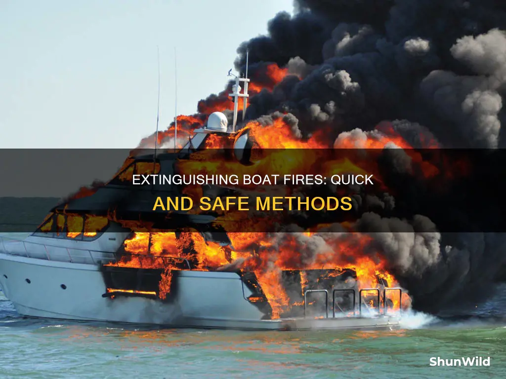 how to put out a boat fire