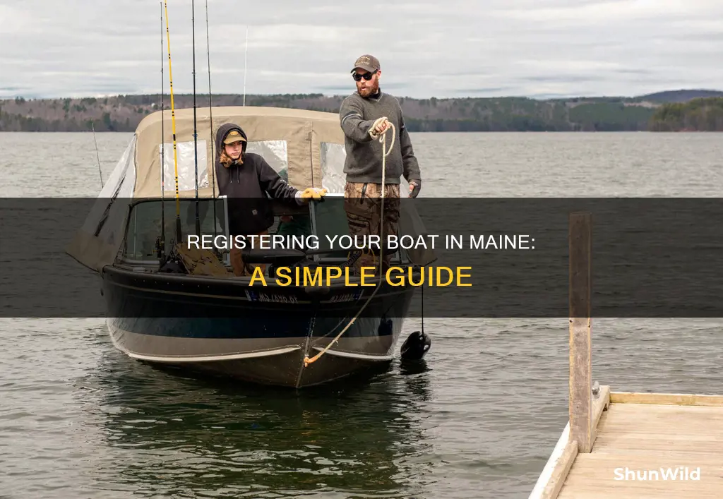 how to put registration on boat in Maine