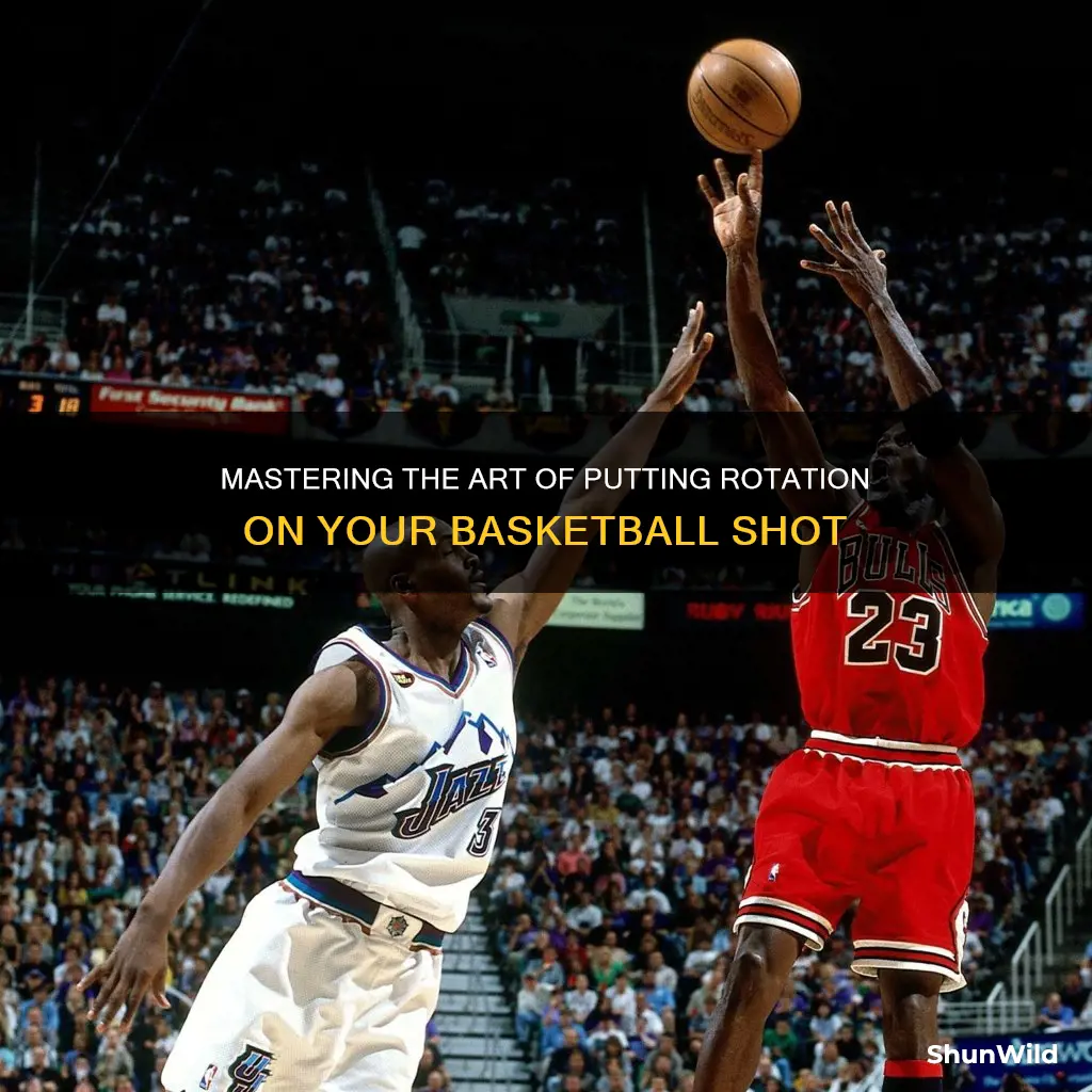 how to put rotation on a basketball shot