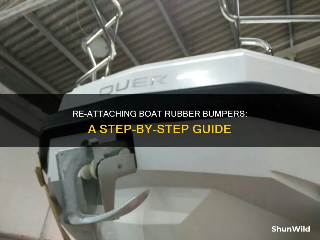 how to put rubber bumper back on a boat