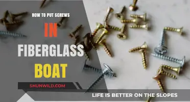 Mastering the Art of Fastening: Screws in Fiberglass Boats