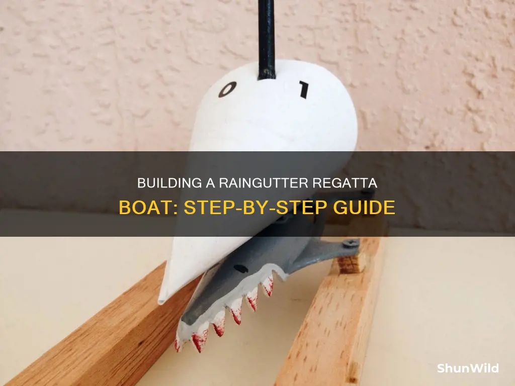 how to put together a raingutter regatta boat