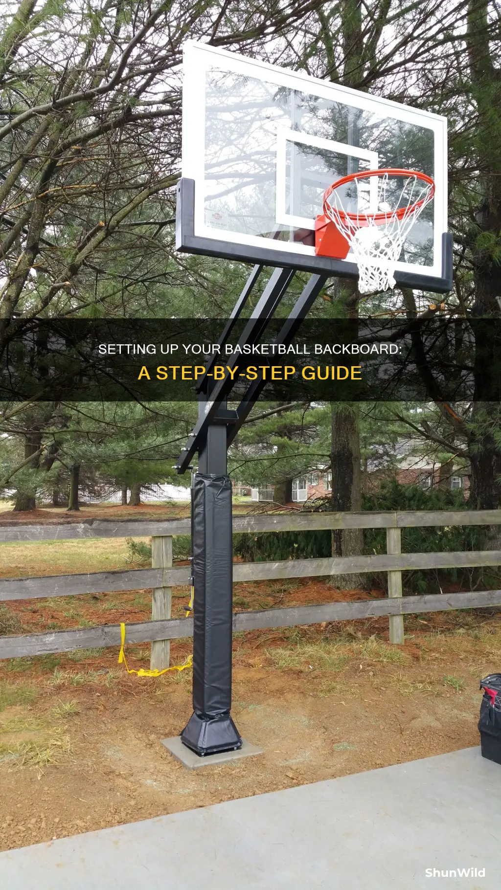 how to put up a basketball backboard