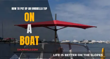 Putting Up an Umbrella Top on Your Boat