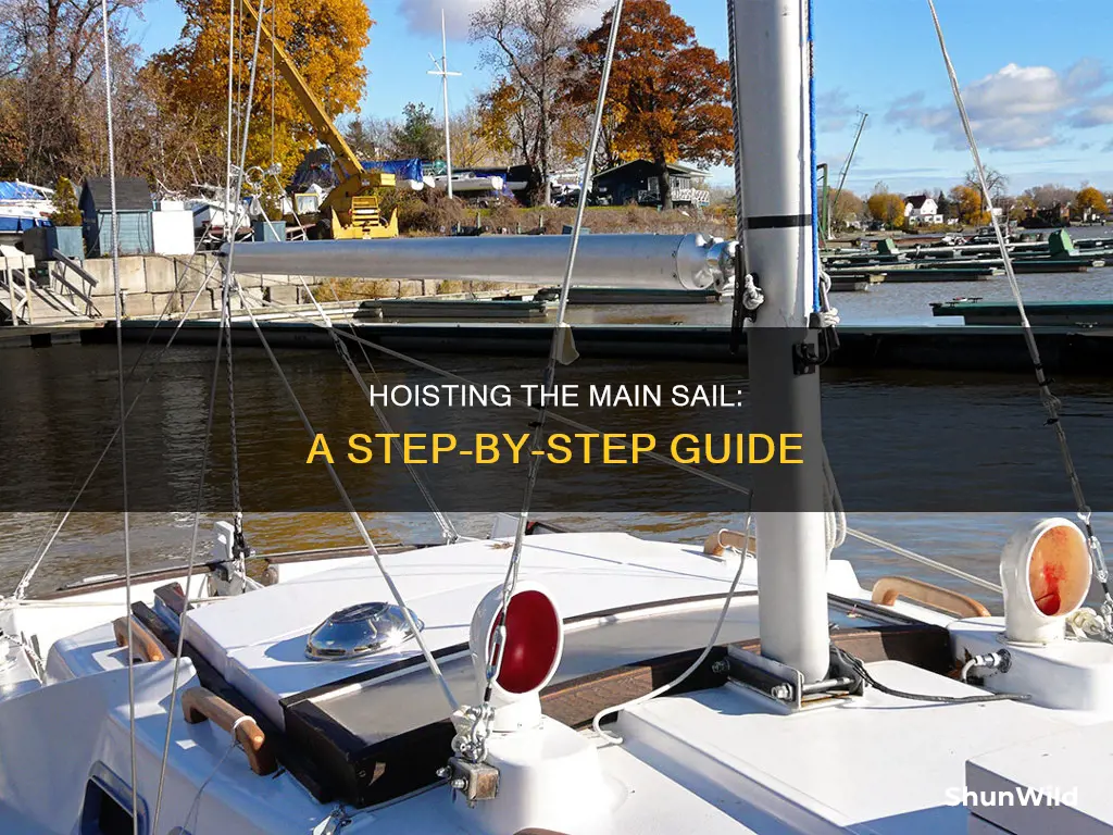 how to put up main sail on boat