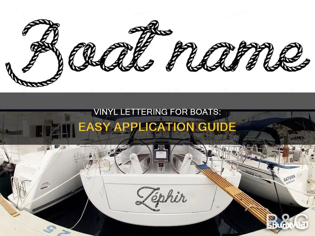 how to put vinyl lettering on a boat