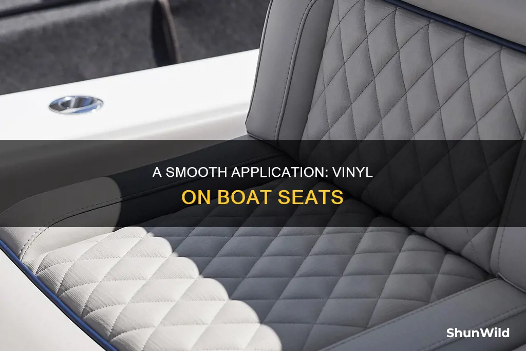 how to put vinyl on boat seats