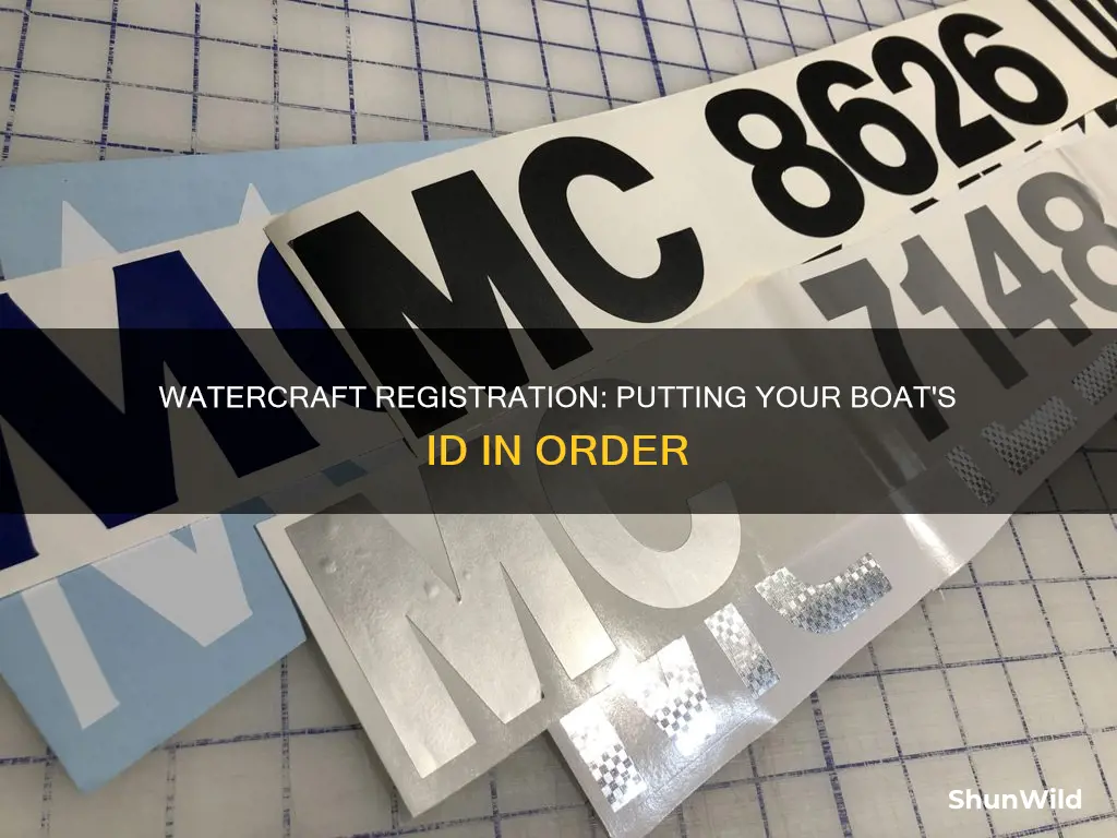 how to put watercraft registration on your boat