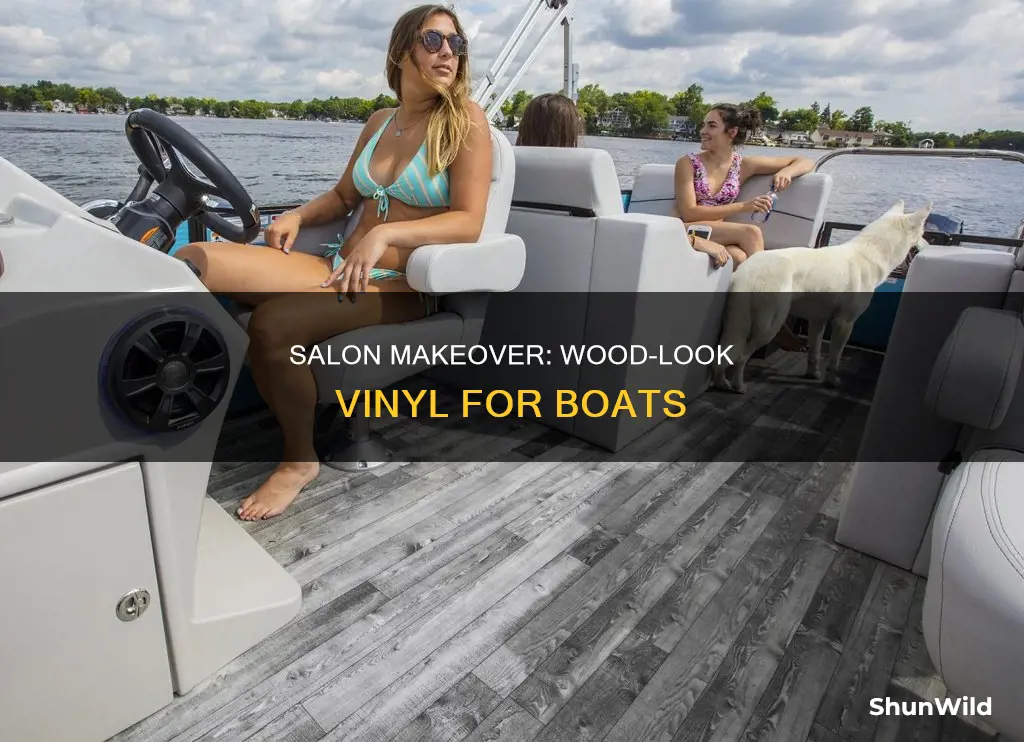 how to put wood like vynal down on boat salon