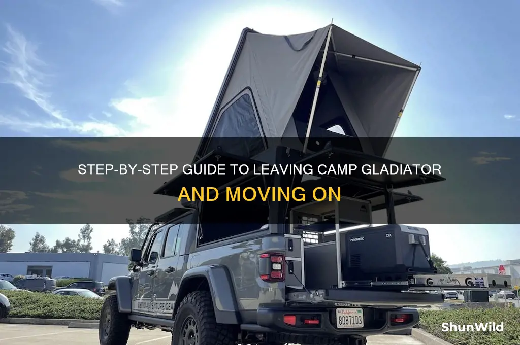 how to quit camp gladiator