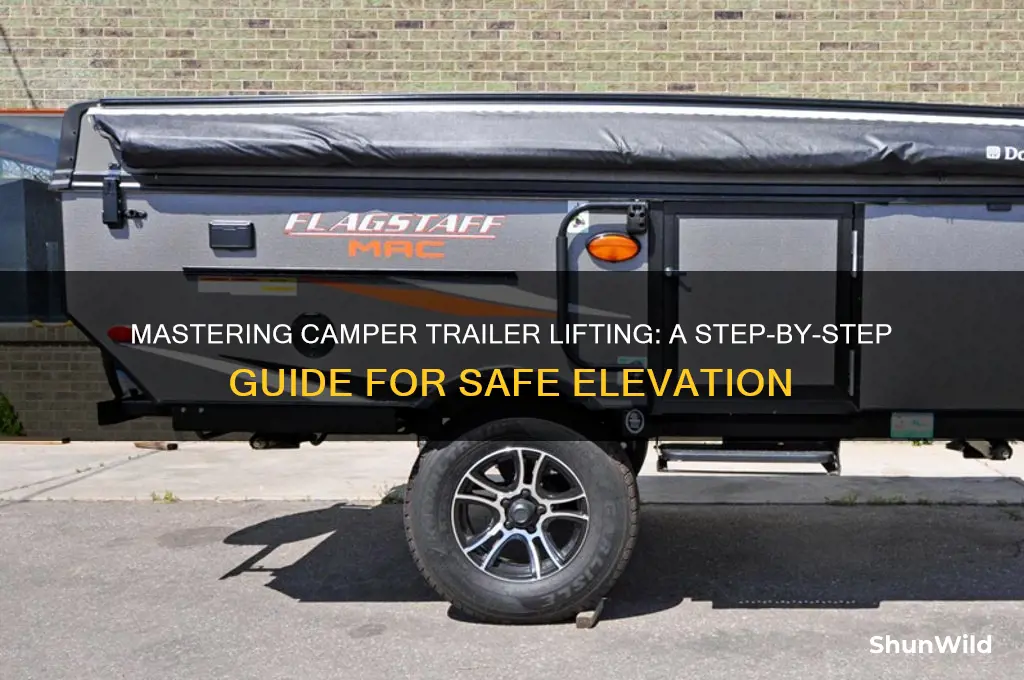 how to raise camper trailer