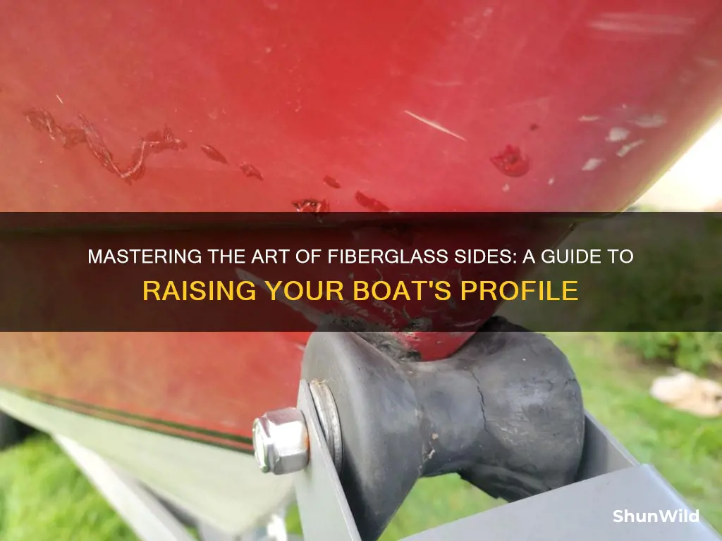 how to raise fiberglass sides on boat