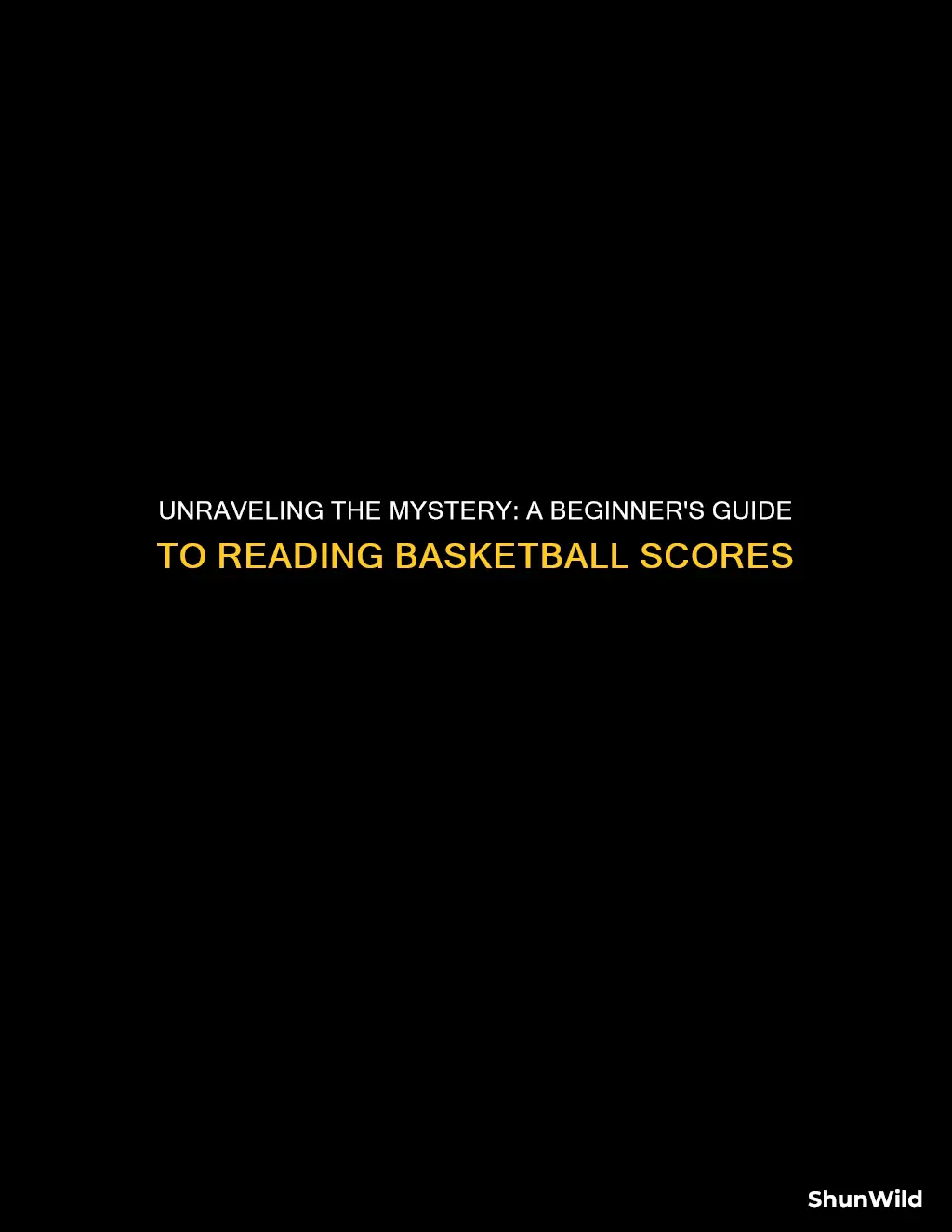 how to read a basketball score sheet