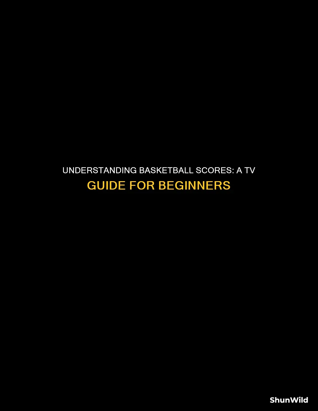 how to read basketball scores on tv