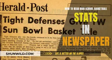 Understanding High School Basketball Stats in the Newspaper