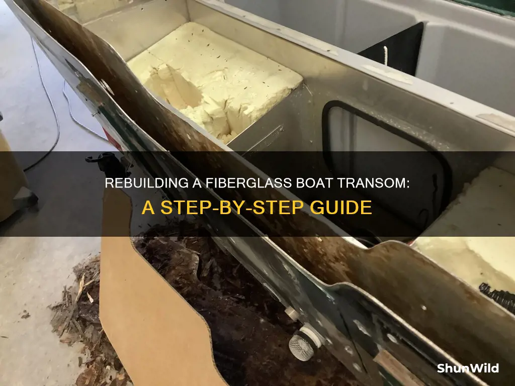 how to rebuild a fiberglass boat transom