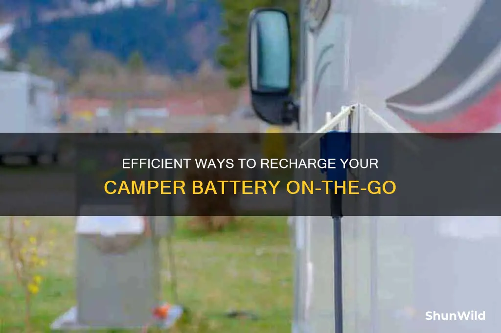 how to recharge camper battery