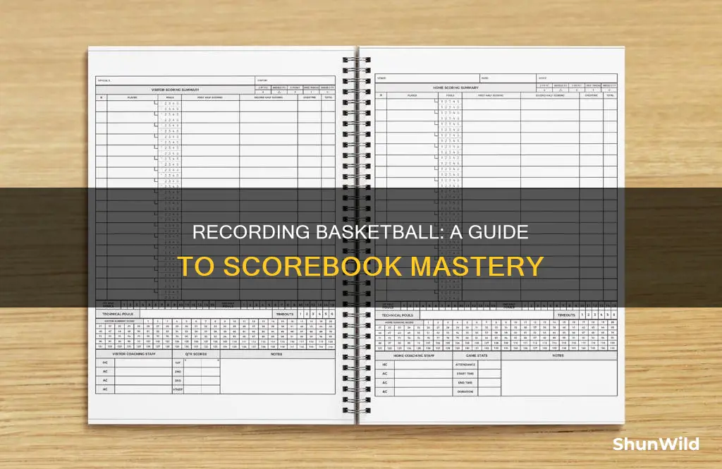 how to record basketball scorebook