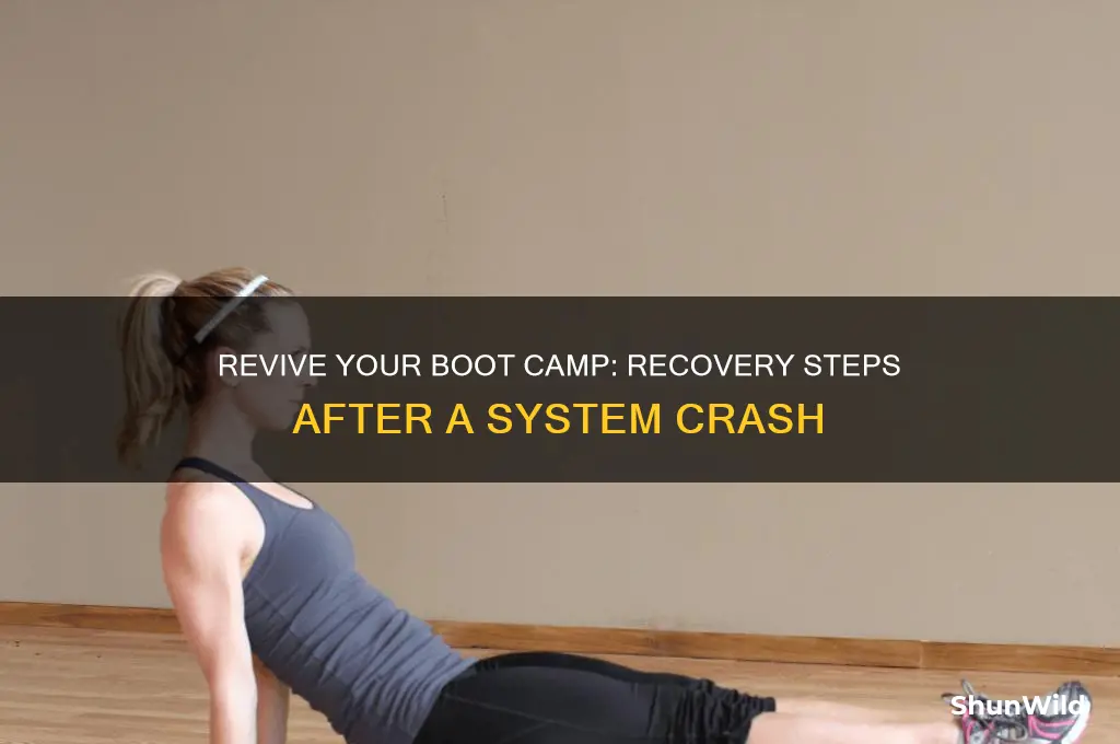 how to recover boot camp after a crush