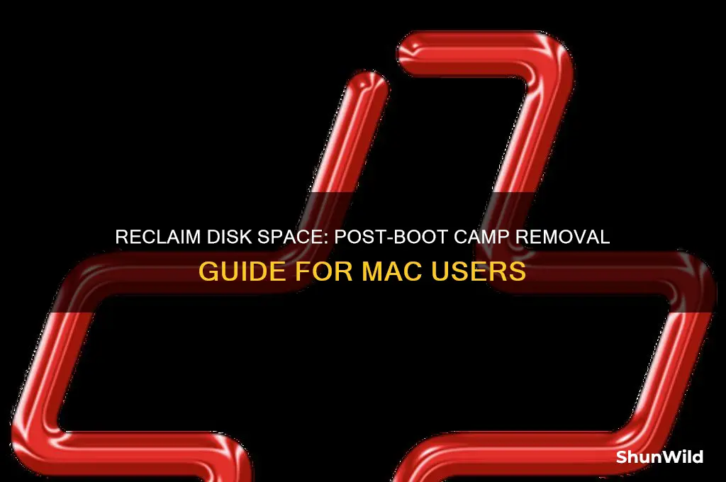 how to recover disk space after removing boot camp