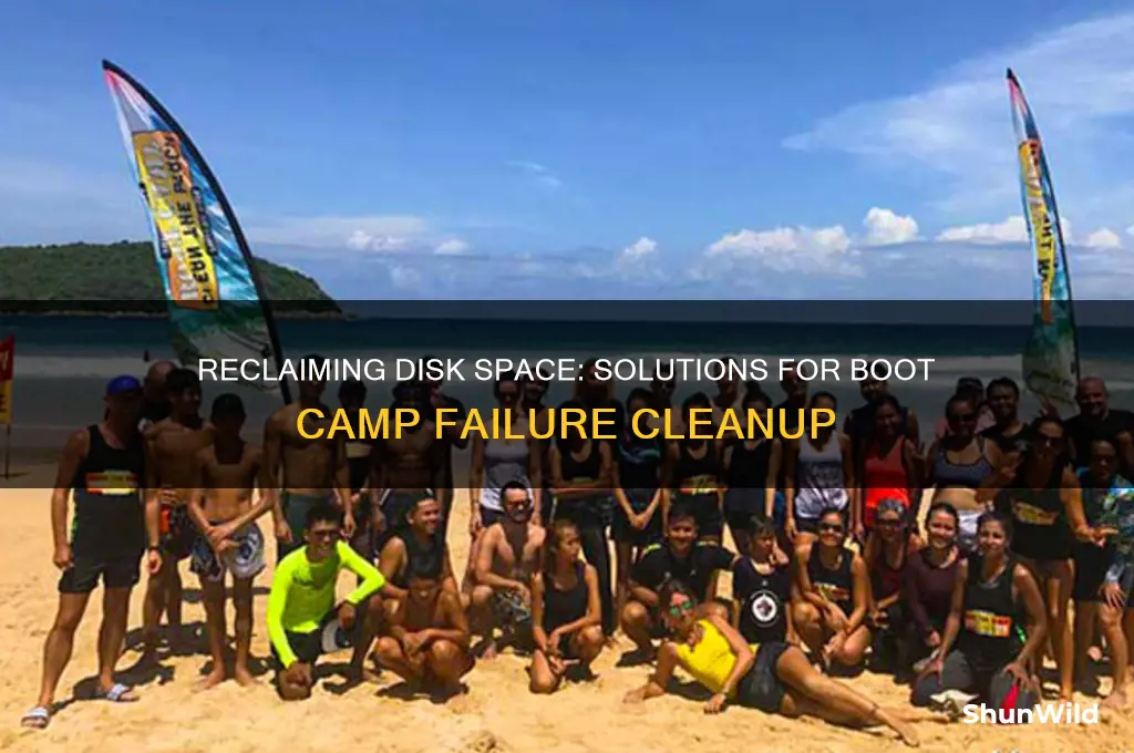 how to recover free space after boot camp failure