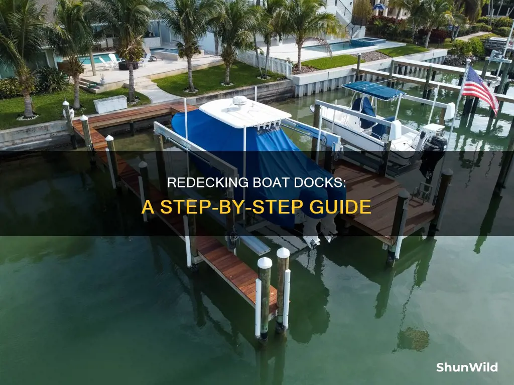 how to redeck a boat dock