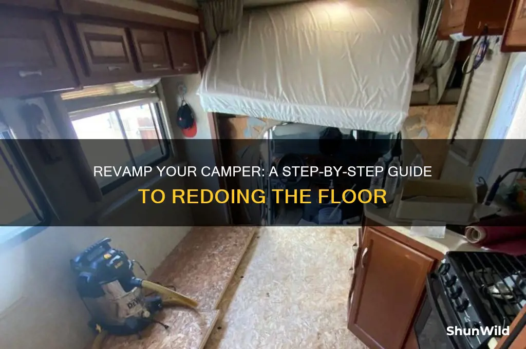 how to redo camper floor