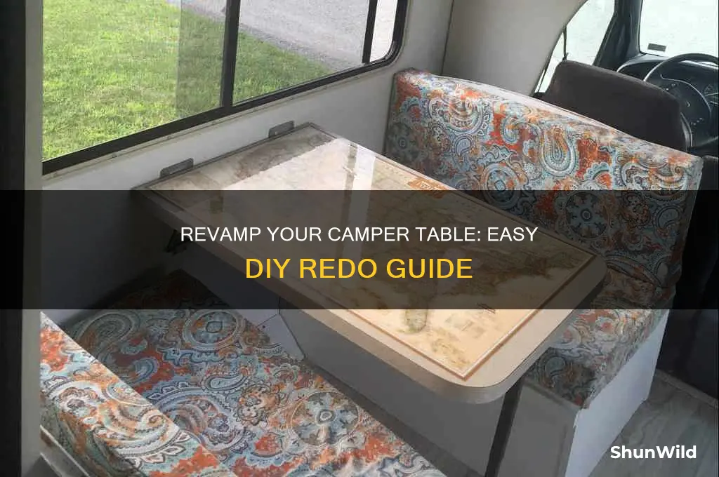 how to redo camper table