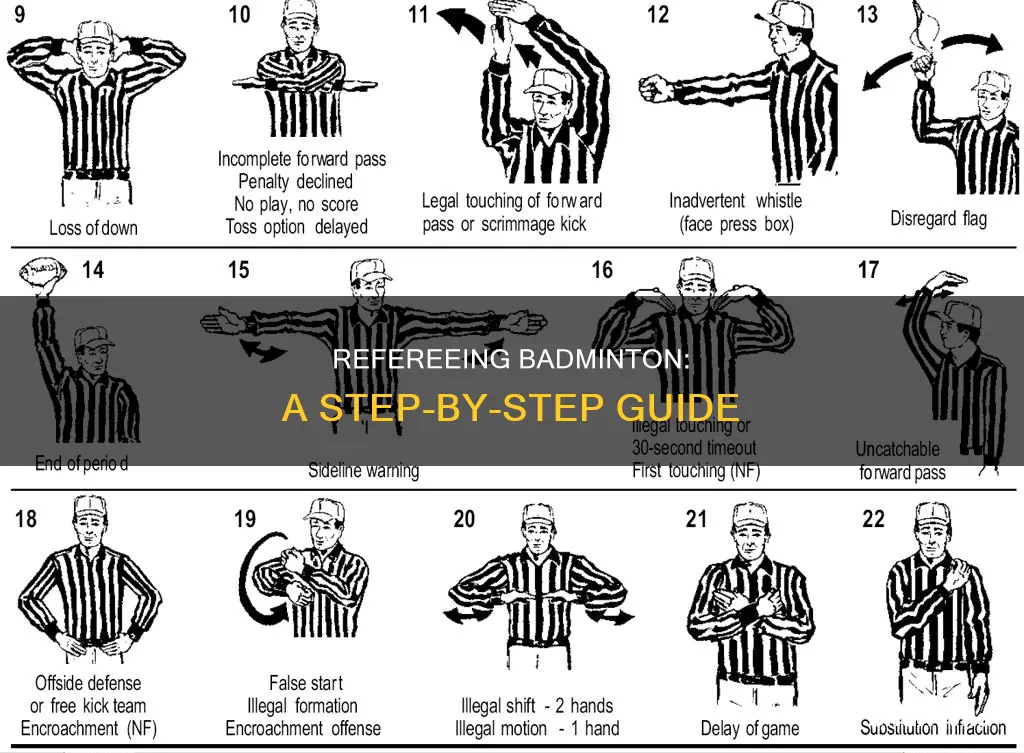 how to referee a badminton game