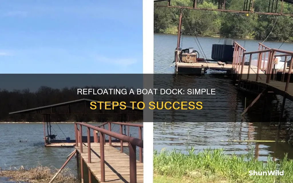 how to refloat a boat dock