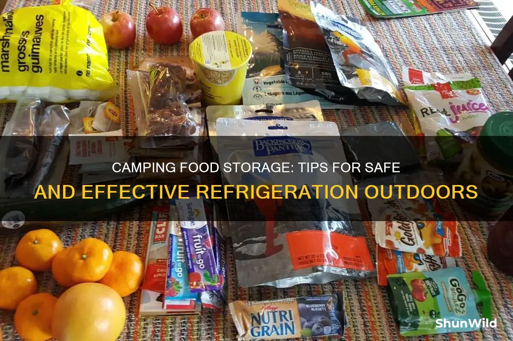 how to refrigerate food camping