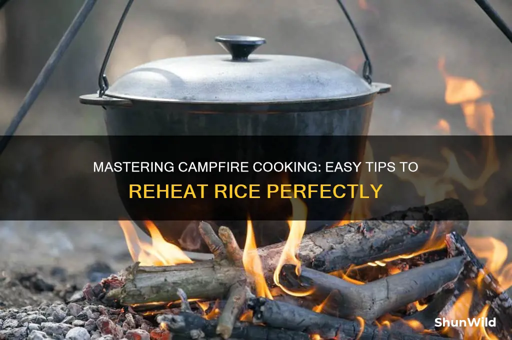 how to reheat rice camping