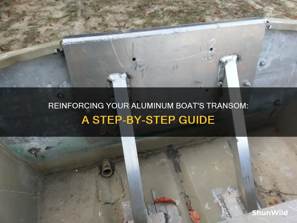 how to reinforce a transom on an aluminum boat