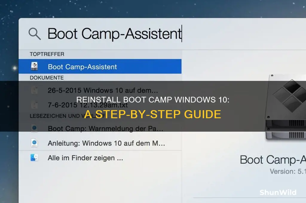 how to reinstall boot camp windows 10