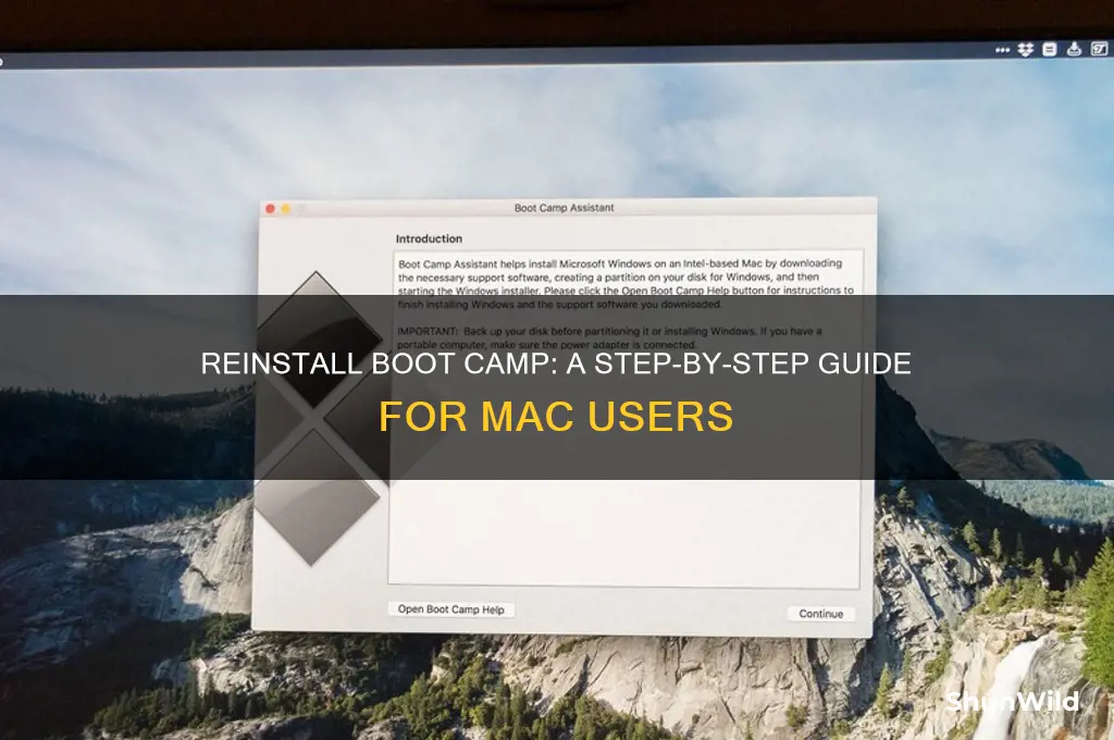 how to reinstall boot camp