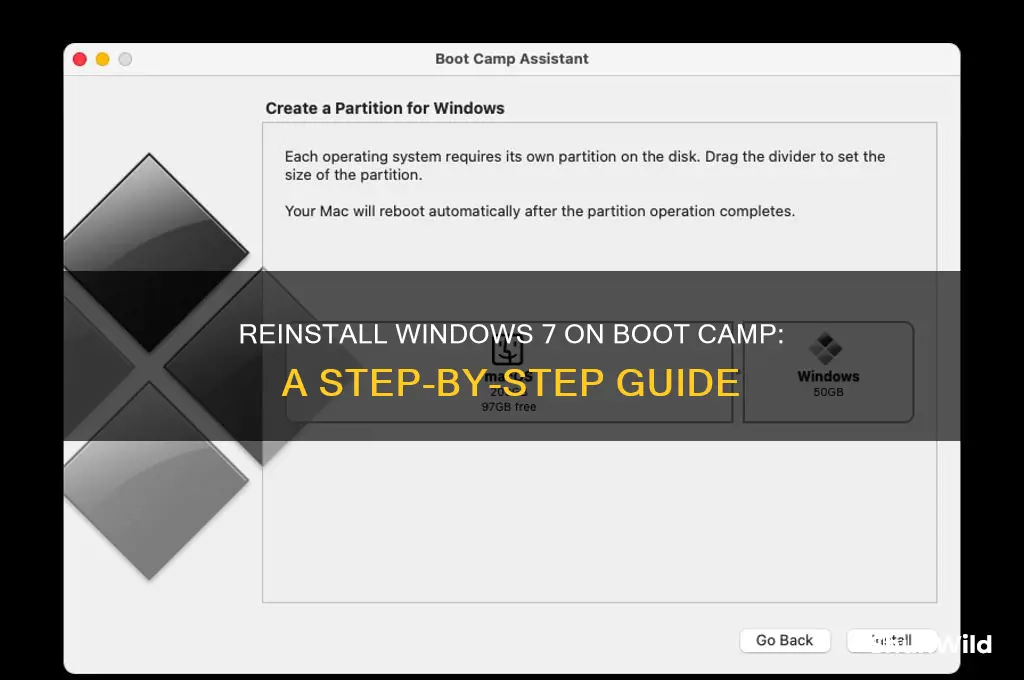 how to reinstall windows 7 boot camp