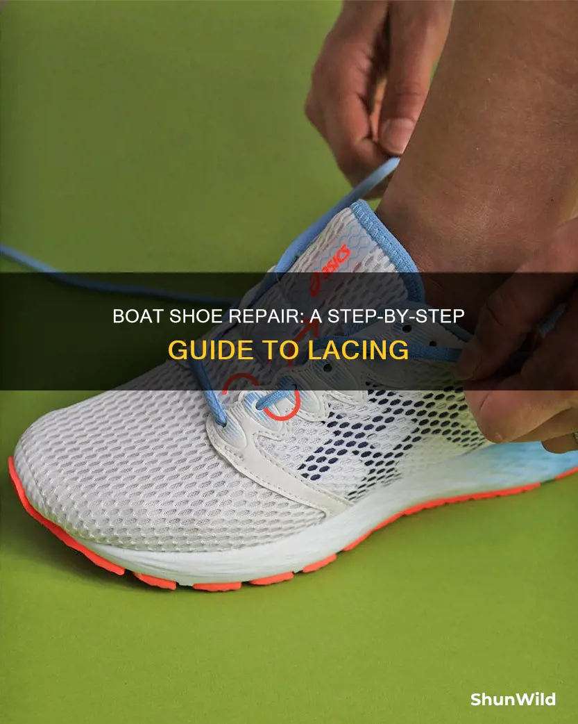 how to relace a boat shoe