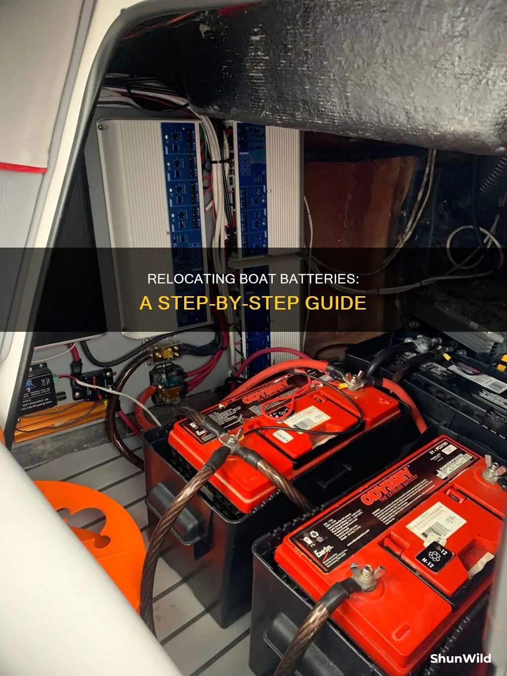 how to relocoate battery on boat